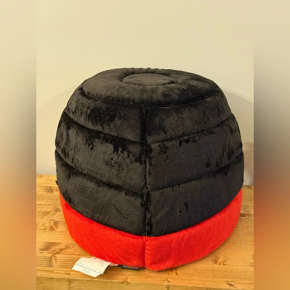 Disney Mickey Mouse Dome Beehive Pet Bed Red Black Dog Cat Machine Washable